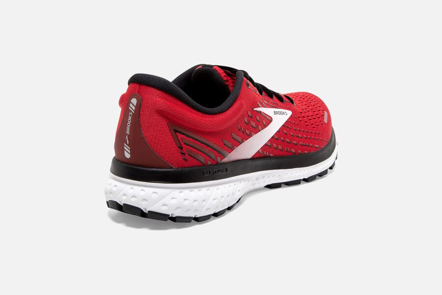 Brooks Ghost 13 Road Running Shoes - Mens - Red/White - HU6913852